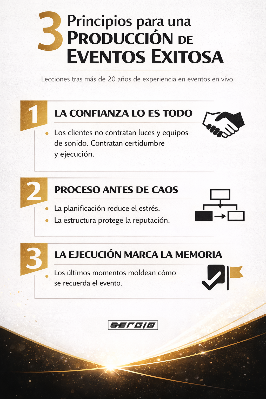 3 principios para una producción de eventos exitosa en Puerto Rico - DJ SERGIO LLC